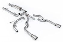 Catback exhaust Ford F-150 SuperCrew 5.0 V8 2021+ Milltek Sport - resonated - Brushed titanium tips