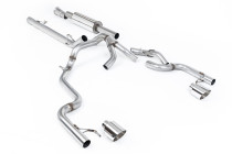Dual Exit Cat-back Exhaust Ford F-150 SuperCrew Tremor 5.0 V8 2021+ Milltek Sport - Resonated - Polished Tips