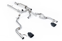 Dual Exit Cat-back Exhaust Ford F-150 SuperCrew Tremor 5.0 V8 2021+ Milltek Sport - Resonated - Black Tips
