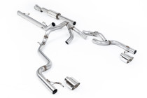 Dual Exit Cat-back Exhaust Ford F-150 SuperCrew Tremor 5.0 V8 2021+ Milltek Sport - Louder - Polished Tips