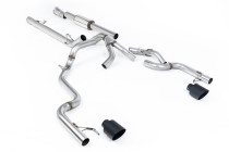 Dual Exit Cat-back Exhaust Ford F-150 SuperCrew Tremor 5.0 V8 2021+ Milltek Sport - Louder - Black Tips