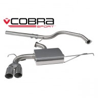 Cobra Sport Cat Back exhaust AUDI A3 (8P) 2.0 TDI 3 door 103kW/140PS - TP41 tips