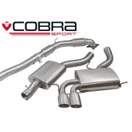 Cobra Sport Turbo Back výfuk AUDI A3 (8P) 2.0 TFSI Quattro 3dv. - se sportovním katalyzátorem, s rezonátorem, koncovka YTP19L