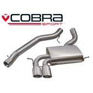 Cobra Sport Cat Back exhaust AUDI A3 (8P) 3.2 V6 Quattro Sportback - non-resonated / YTP10L tips