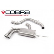 Cobra Sport Catback výfuk pro VW Golf Mk5 GTI 2.0 TFSI - bez rezonátoru / koncovka YTP10L