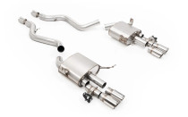 Catback exhaust BMW M3 E90 sedan - Milltek Sport - V2 Valved system / Polished trims