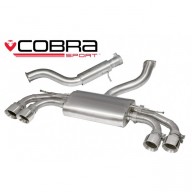 Cobra Sport Cat Back výfuk pro AUDI TTS (8S) Quattro - Non-Valved, s rezonátorem, koncovky TP81
