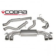 Cobra Sport Turbo Back exhaust AUDI TTS (8S) Quattro - Valved / sports cat / resonated / TP81 tips