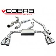 Cobra Sport Turbo Back výfuk AUDI S3 (8V) Quattro Sportback - se sportovním katalyzátorem, s rezonátorem, koncovka YTP20