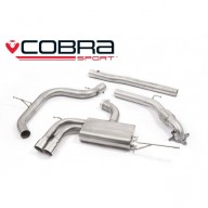 Cobra Sport Turbo Back výfuk VW Golf (1K) GTI - bez sportovního katalyzátoru, bez rezonátoru, koncovka YTP10L