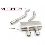 Cobra Sport Cat Back výfuk pro VW Golf (5K) R - bez rezonátoru, koncovka TP38-BLK
