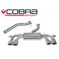 Cobra Sport Cat Back výfuk pro VW Golf (5G) R - Valved, bez rezonátoru, koncovka TP89
