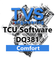 TVS Engineering Stage 1 Drivability software řídící jednotky převodovky DQ380 DQ381