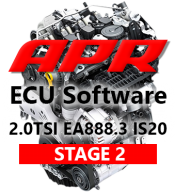 APR Stage 2 336hp 523Nm chiptuning VW Golf 7 GTI + Performance 2,0 TSI - S APR Prvním dílem výfuku