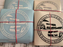 Samolepka Octavia 3 RS Clubu - Stříbrná