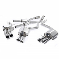 Klapkový catback výfuk AUDI S8 D4 4.0 TFSI Milltek Sport - s rezonátorem / leštěné koncovky