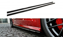 Maxton Design Prahové lišty Audi A3 S-Line/S3 8V Sportback - černý lesklý lak