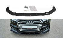 Maxton Design Spoiler předního nárazníku Audi A3 S-Line/S3 8V Facelift V.1 - karbon