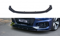 Maxton Design Spoiler předního nárazníku Audi RS4 B9 V.1 - černý lesklý lak