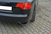Maxton Design Boční lišty zadního nárazníku Audi A4 B7 - černý lesklý lak