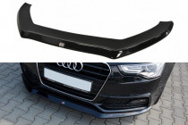 Maxton Design Spoiler předního nárazníku Audi S5/A5 S-Line B8 Coupe/Sportback Facelift V.1 - černý lesklý lak