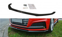Maxton Design Spoiler předního nárazníku Audi S5/A5 S-Line B9 Coupe/Sportback V.2 - černý lesklý lak