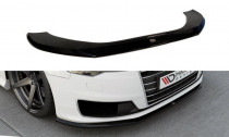 Maxton Design Spoiler předního nárazníku Audi A6 C7 Facelift - černý lesklý lak