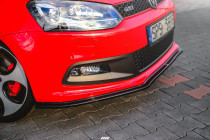 Maxton Design Spoiler předního nárazníku VW Polo Mk5 (6R) GTI - černý lesklý lak