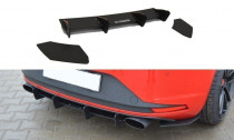 Maxton Design Zadní difuzor s lištami Seat Leon Mk3 Cupra