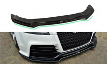 Maxton Design Spoiler předního nárazníku Audi TT RS (8J) V.2 - černý lesklý lak
