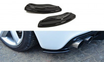 Maxton Design Boční lišty zadního nárazníku Audi TTS (8J) - černý lesklý lak