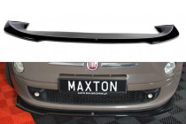 Maxton Design Spoiler předního nárazníku Fiat 500 V.2 - černý lesklý lak
