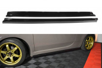 Maxton Design Prahové lišty Fiat 500 - černý lesklý lak