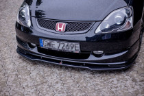 Maxton Design Spoiler předního nárazníku Honda Civic EP3 (Mk7) Type-R - černý lesklý lak