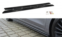 Maxton Design Prahové lišty Hyundai I30 Mk2 - černý lesklý lak