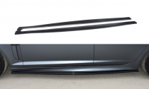 Maxton Design Prahové lišty Jaguar XF-R - černý lesklý lak