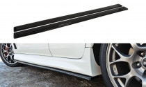 Maxton Design Prahové lišty Mitsubishi Lancer EVO X - černý lesklý lak