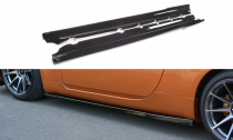 Maxton Design Prahové lišty Nissan 350Z - černý lesklý lak
