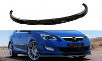 Maxton Design Spoiler předního nárazníku Opel Astra J - texturovaný plast