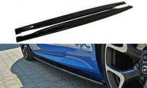 Maxton Design Prahové lišty Opel Astra J OPC - černý lesklý lak