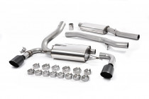 Catback exhaust Ford Focus Mk3 RS 2.3T EcoBoost Milltek Sport - Resonated / Black Tips