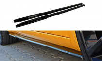 Maxton Design Prahové lišty Renault Megane RS Mk2 - černý lesklý lak
