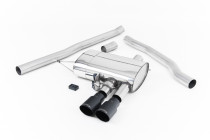 Klapkový catback výfuk Mini Cooper S 2.0T F56 (2014-2018) Milltek Sport - bez rezonátoru / černé koncovky