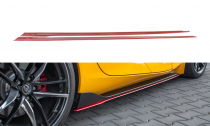 Maxton Design Prahové lišty Toyota Supra Mk5 V.2 - červený lesklý lak