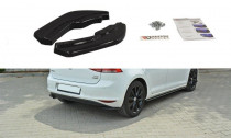 Maxton Design Boční lišty zadního nárazníku VW Golf VII - černý lesklý lak