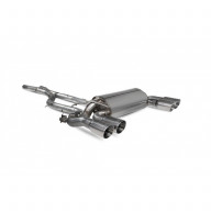 Klapkový GPF-back výfuk BMW M2 Competition (F87) Scorpion Exhaust - leštěné koncovky