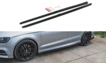 Maxton Design Prahové lišty Audi S3 8V Sedan Facelift V.2 - texturovaný plast