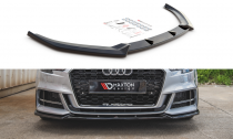 Maxton Design Spoiler předního nárazníku Audi S3 8V Sedan Facelift V.3 - karbon