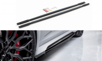 Maxton Design Prahové lišty Audi RS6 C8 V.1 - černý lesklý lak