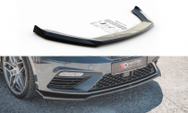 Maxton Design Spoiler předního nárazníku Seat Leon (5F) Cupra Facelift V.7 - černý lesklý lak